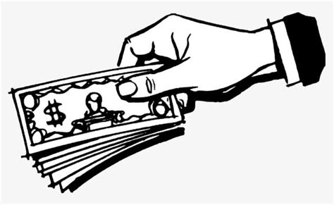 250x227 money clip art black and white clipart panda. Black And White Sketch The Hands Of Money | Black, white ...