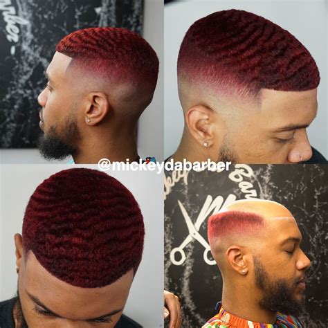 Red Hair Unit By Mickeydabarber Dyed Hair Men Red Hair Men Dyed Red Hair