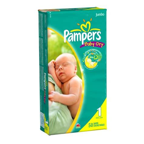 Pampers Baby Dry Diapers Jumbo Pack Size 1 50 Count