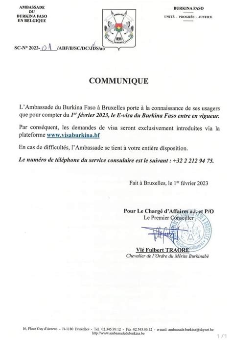 Le Visa électronique Entre En Vigueur Au Burkina Faso Visasnews