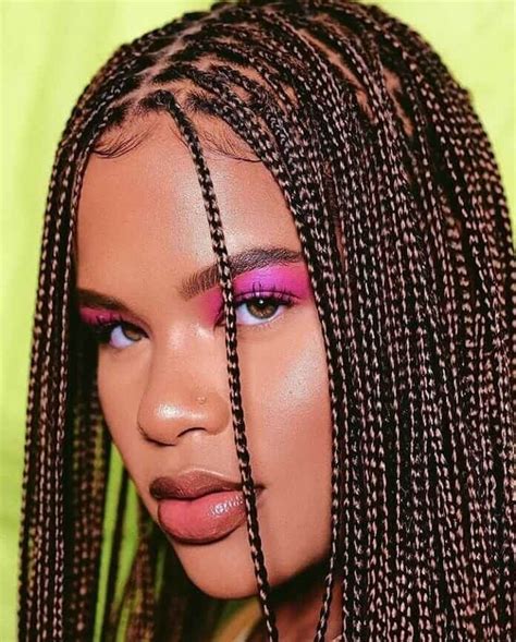 Knotless braids are usually lighter since they require less braiding hair. 20 Latest Knotless Box Braids Styles Ponytails For African ...