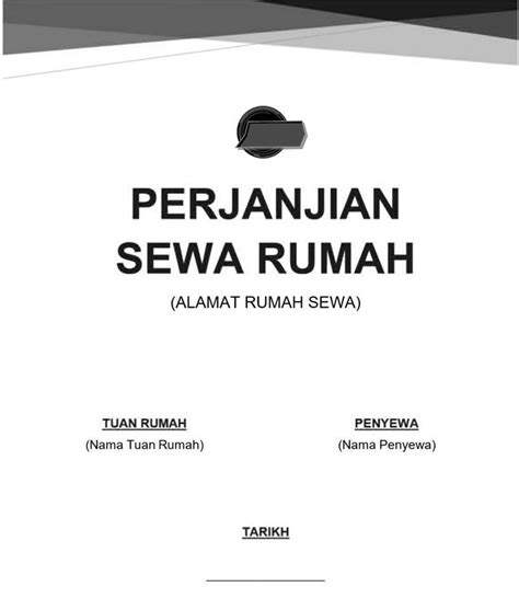 Contoh Surat Perjanjian Sewa Rumah Yang Mudah Latest Letter Website