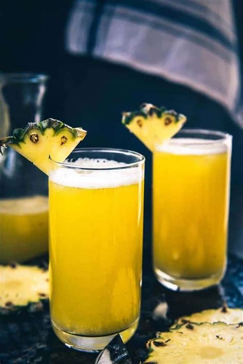 Fresh Pineapple Juice Recipe Step By Step Benefits Whiskaffair