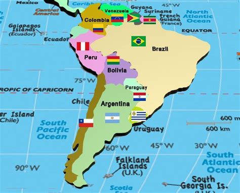 South America Map A Broader View