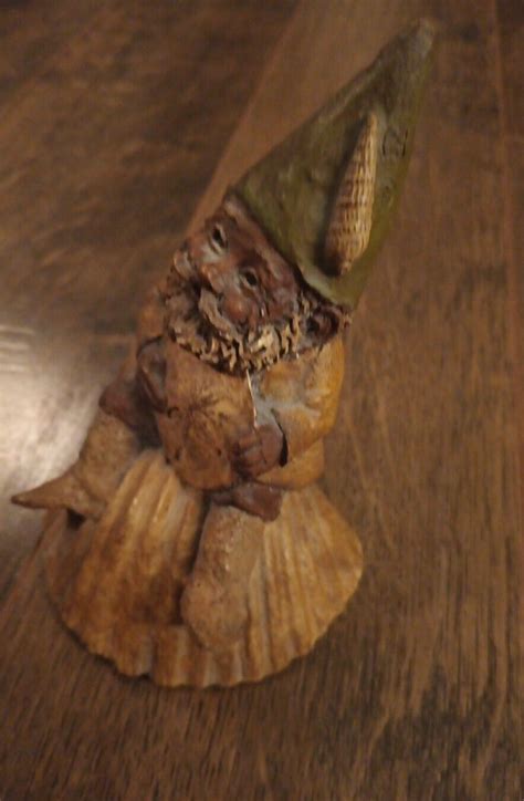 Vintage Tom Clark Gnome 1981 Signed Shelly Cairns Studio Pecan Resin