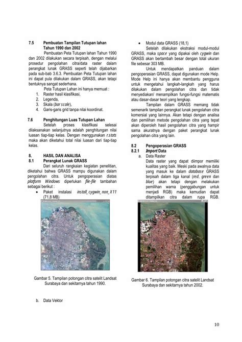 Pdf Studi Perubahan Tutupan Lahan Dengan Citra Landsat Menggunakan
