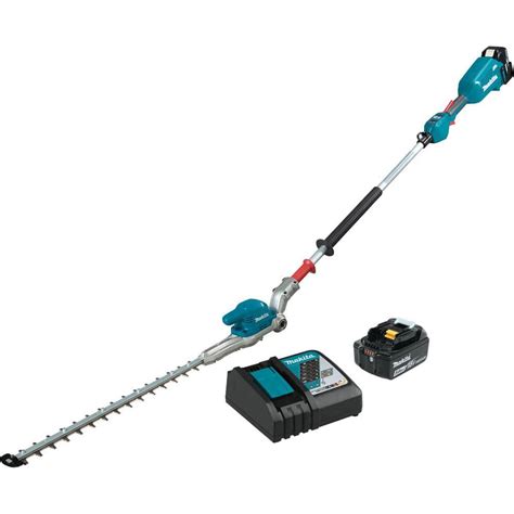 Makita Lxt V Lithium Ion Brushless In Articulating Pole Hedge Trimmer Kit Ah Xnu T