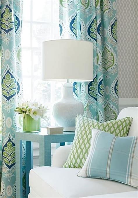 28 Beautiful Turquoise Curtains For Living Room Coastal Living Rooms