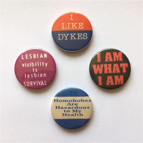 Lesbian Badges Dyke Pride Button Pins Vintage Remake Retro Etsy