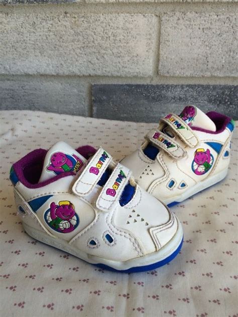 Barney Shoes Barney Dinosaur Baby Shoes Barney And Friends Etsy
