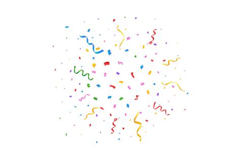 Multicolor Confetti And Tinsel Blast Graphic By Iftidigital · Creative