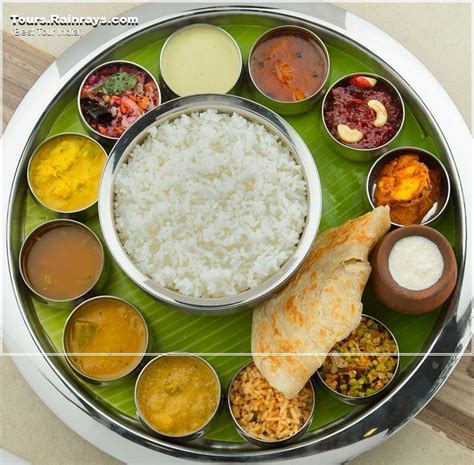 Tourist Attraction India South Indian Food Thali