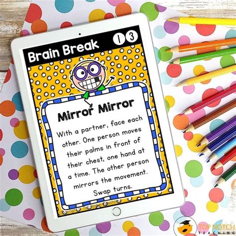 We did not find results for: Printable Brain Break Cards - Top Notch Teaching