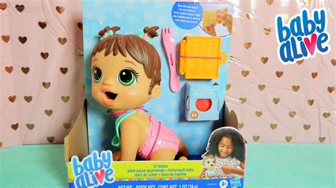 Baby Alive Lil Snacks Unboxing And Feeding With Baby Alive Channel