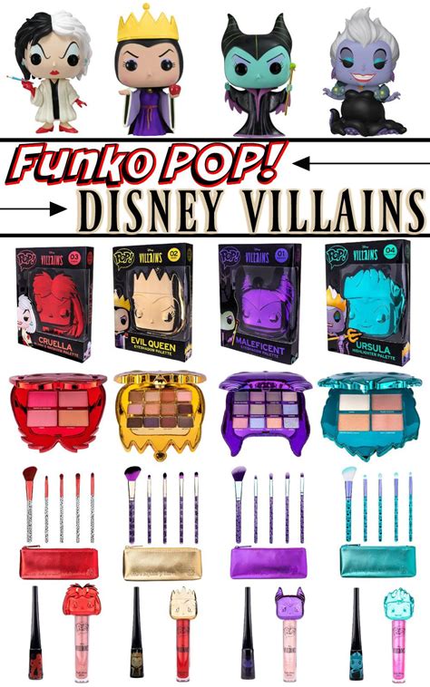 Funko Pop X Disney Villains Makeup Collection Product Info