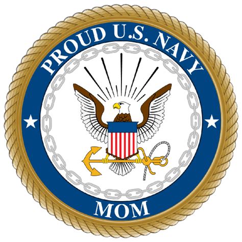 Proud Us Navy Mom Sticker