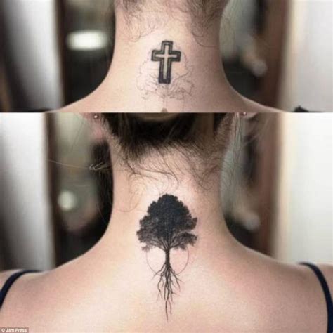 We have hundreds of cross tattoo cover up ideas for people to go with. Astonishing pictures of epic tattoo cover-up fails | Daily ...