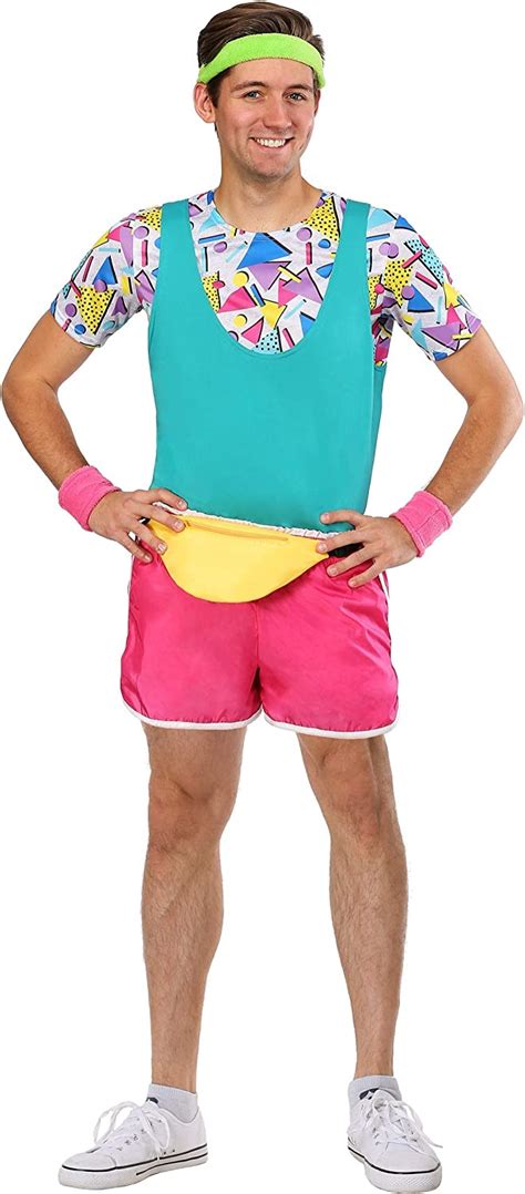 Work It Out 80s Costume For Men 1980s Workout Outfit Amazonca