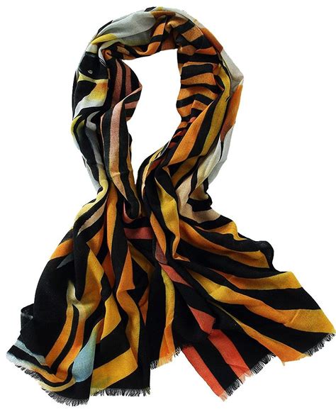 Women Cashmere Scarf Hand Painted Artistic Scarves Lightweight Shawl