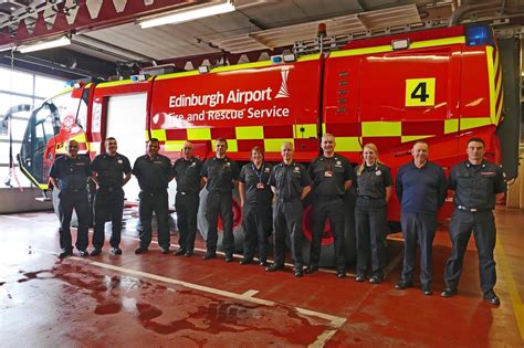 Airport Fire And Rescue Service Personnel Attend Uk Incident Command