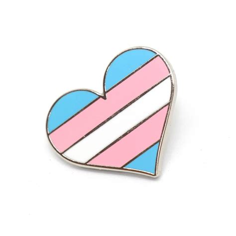 Pride Lgbtq Gay Bisexual Flag Heart Enamel Pin Compoco