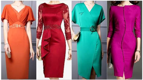 Top Trendy Stylish 2023 Formal Lace Slim Fit Bodycon Dresses For