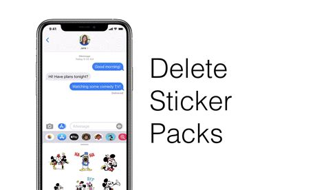 How To Delete Sticker Packs From Messages App On Iphone And Ipad