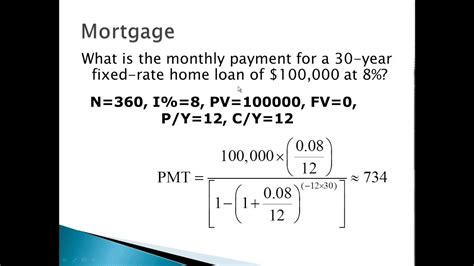 A loan provides financial resource. Mortgage calculation example - YouTube