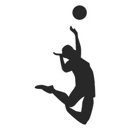 Jumping spike volleyball silhouette | Volleyball silhouette, Volleyball, Spike volleyball
