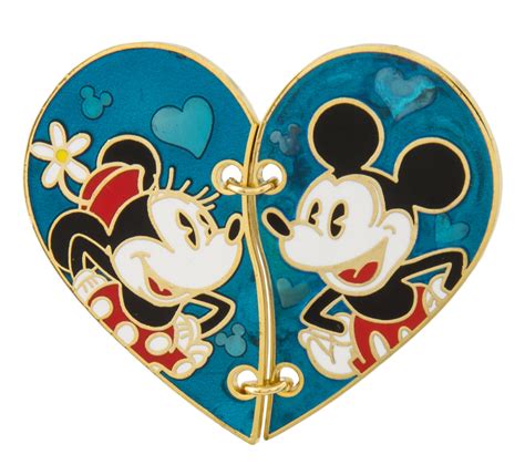 Mickey And Minnie Stitched Heart Disney Pin Disney Collectables Disney