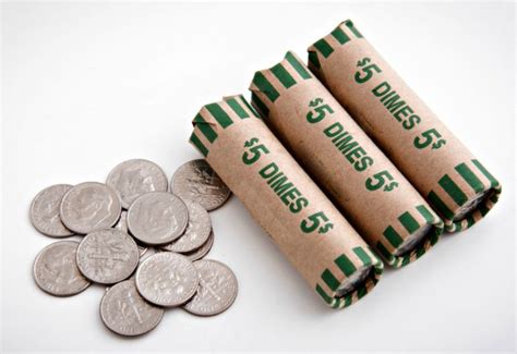 A coin of the united states or canada worth ten cents. Budget Coin Collecting Idea: Buy Rolls Of Coins From The ...