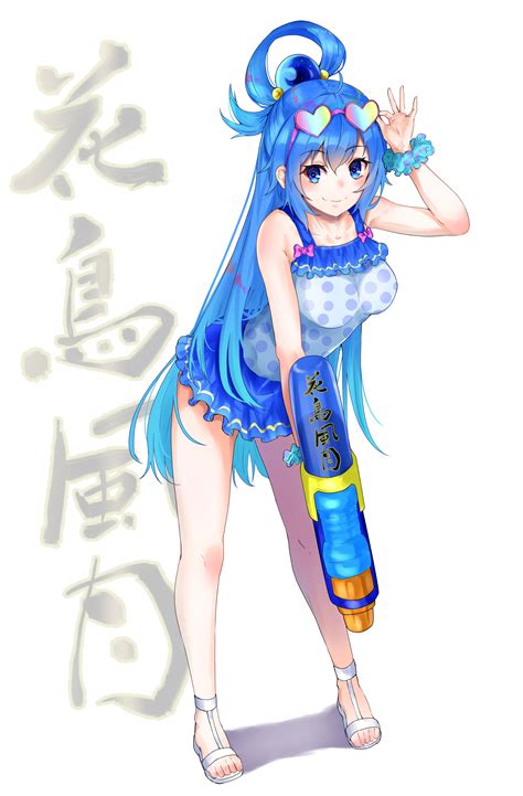 Safebooru Girl Absurdres Aqua Konosuba Bangs Bare Shoulders Bikini Skirt Blue Eyes Blue