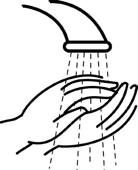 Washing Hands Coloring Pages Coloring Home