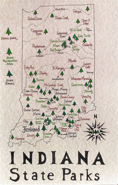 Map Of Indiana State Parks Map Sexiz Pix