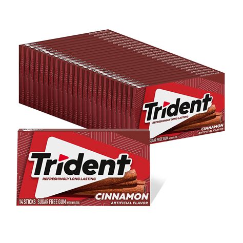 Buy Trident Cinnamon Sugar Free Gum 24 Packs Of 14 Pieces 336 Total