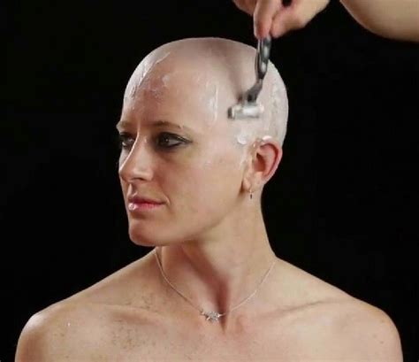 hairdare bald smooth headshave closeshave baldwoman shavedhead baldbychoice beauty