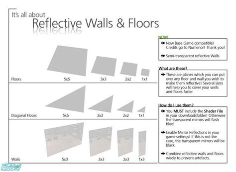 The Sims Resource Millenium Reflective Walls And Floors
