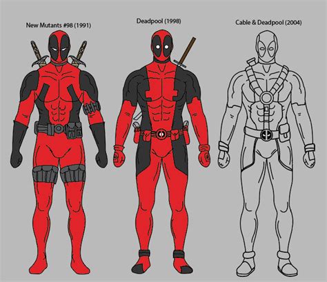 Im Working On An Evolution Of Deadpool Ranging From His First