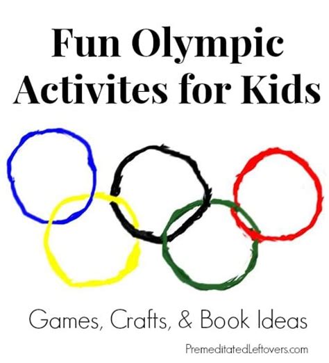Winter Olympic Activities For Kids Fun Games Crafts