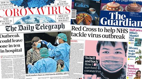 Newspaper Headlines War On Virus With Emergency Laws And Battle Plan Bbc News