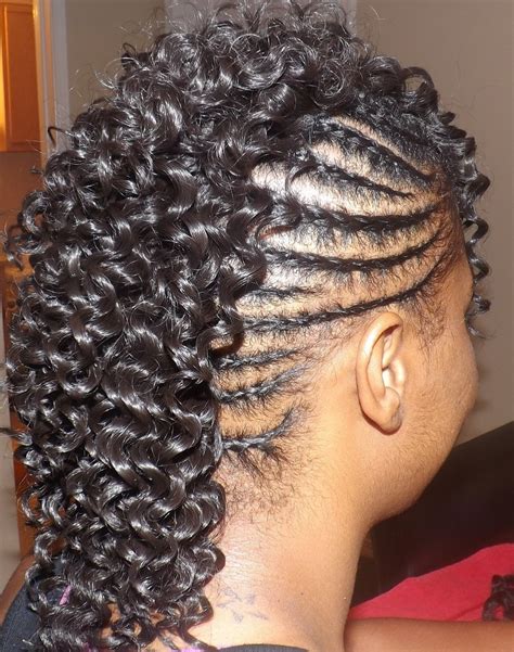 Main braid braided all the way down, however, doesn't end in a pony tail. Mohawk Braids: 12 Braided Mohawk Hairstyles that Get ...
