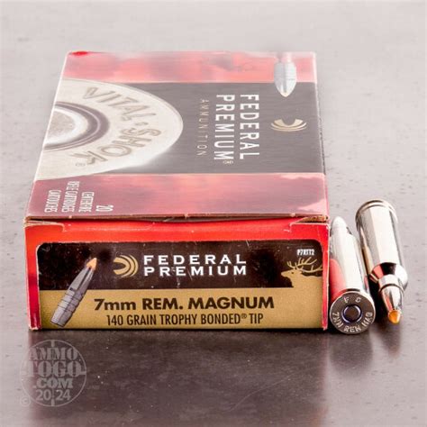 7mm Remington Magnum Trophy Bonded Tip Ammo For Sale By Federal 20 Rounds