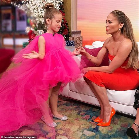Jennifer Lopez Meets Her Mini Me Rocking That Hot Pink Tulle Dress With
