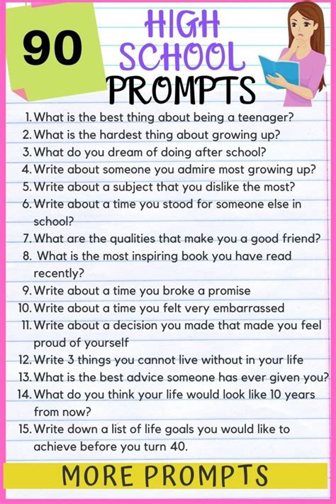Writing Prompts For Middle School 48 Writing Prompts For Middle School