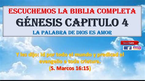 Génesis Capitulo 4 Versículo 1 al 26 Escuchemos la Biblia