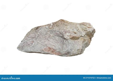 A Big Marble Metamorphic Rock Isolated On A White Background Big Stone