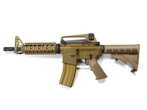 Electric airsoft guns have risen in popularity in the past few decades, providing extra oomph to each shot and more convincing usability. WE M4 CQB CO2 TAN Open Bolt 6mm Co2 Blow Back Airsoft ...