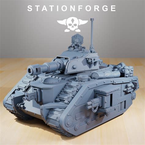 3d Printable Grimguard Battle Tank By Station Forge