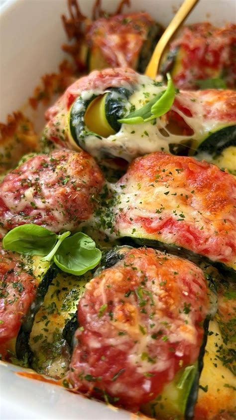 Easiest Zucchini Lasagna Rolls Recipe