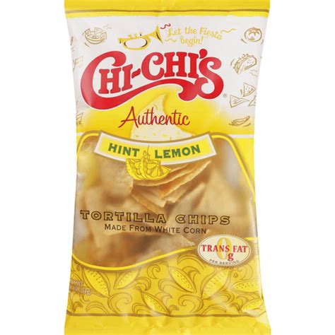 chi chi s® hint of lemon white corn tortilla chips 11 oz bag shop valli produce